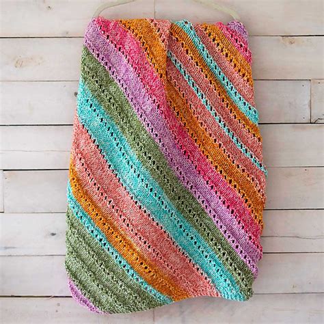 Ravelry Easy Diagonal Knit Baby Blanket Pattern By Gina Michele