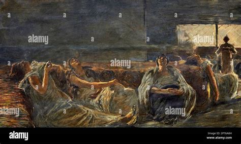 Haschisch Le Fumatrici Di Oppio Olio Su Tela Gaetano Previati