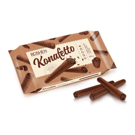 ROSHEN KONAFETTO WAFER ROLLS COCOA 140G