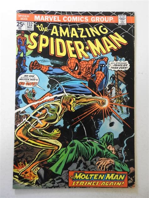 The Amazing Spider Man 132 1974 FN Condition MVS Intact Comic