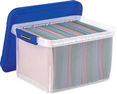 Bankers Box Heavy Duty Long Plastic File Box 0086208 Amazonca