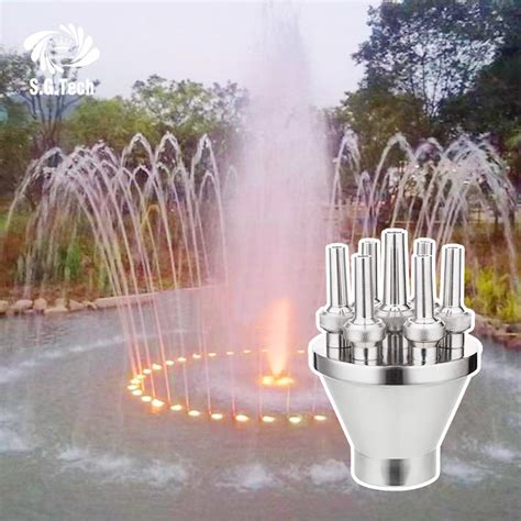 Water Crown Mini Fountain With Led Lights Pond Floating Fountain