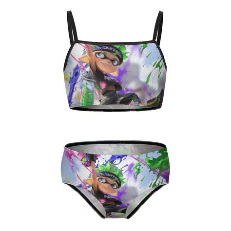 Splatoon Girls Bikini Swimsuits Two Piece Beach Bathing Suit Swimwear Y Cm Walmart