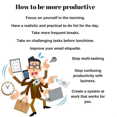 Infographic How To Be A More Productive Person Rekord