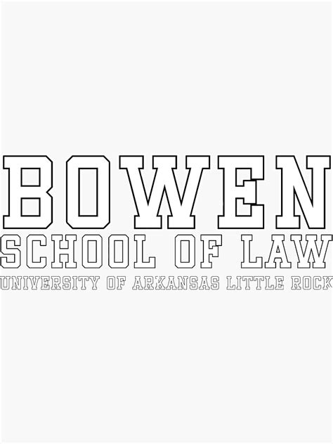 "Bowen school of law plain white outline" Sticker for Sale by KidaJ ...