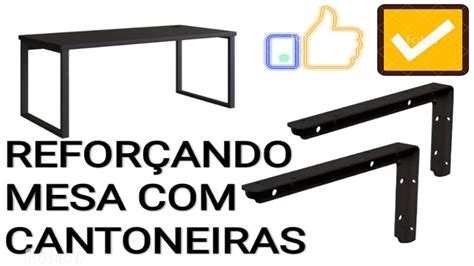 Como Deixar Mesa Mais Firme Suportes Cantoneiras YouTube