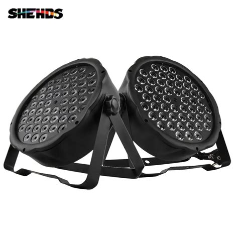 Shehds Luz Par Led Plana Rgbw De X W Dmx Control Colorido Para Dj