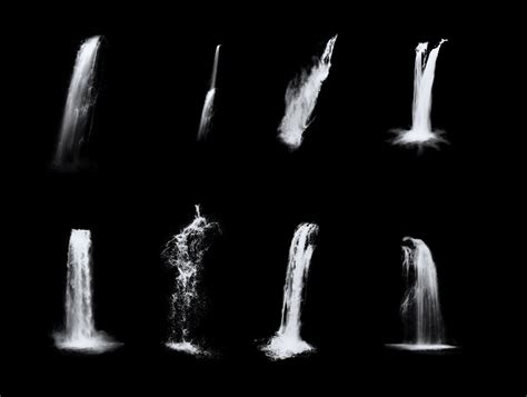 30 Waterfall Overlays Separate PNG Files FilterGrade