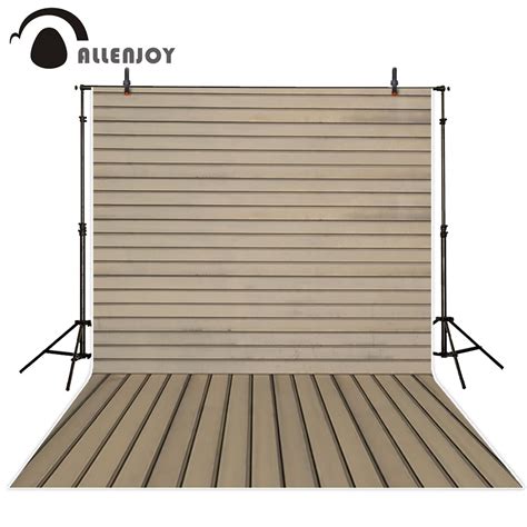 Allenjoy Vintage Brun Bois Mur Plancher Photographie Toile De Fond