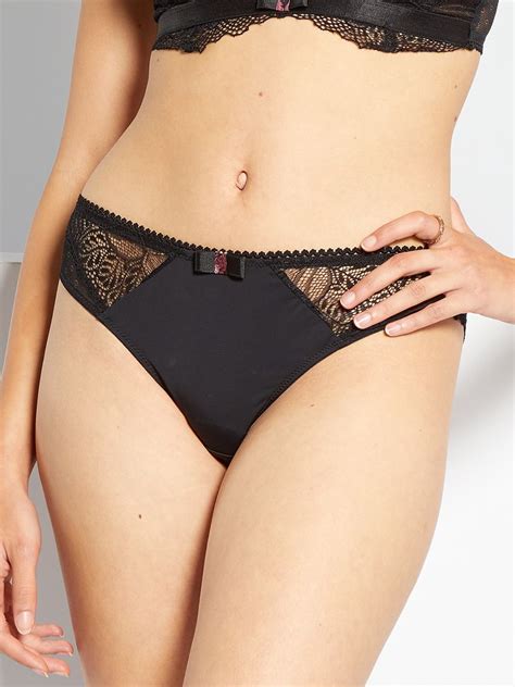 Slip Envie De Lingerie Zwart Kiabi