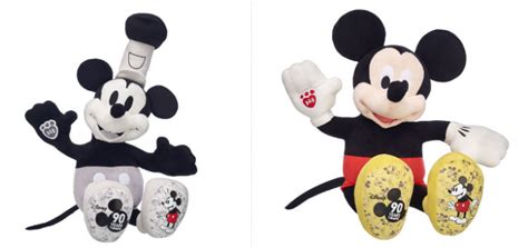 Limited Edition Mickey Mouse 90th Anniversary Plushes at Build-A-Bear ...