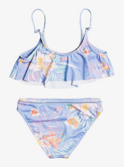 Girls 8 16 The Heart Flower Flutter Bikini Set Roxy