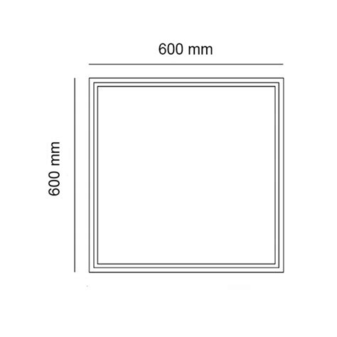 Ramka Natynkowa Do Panelu Led X Cm Czarna Ecolight Nnled