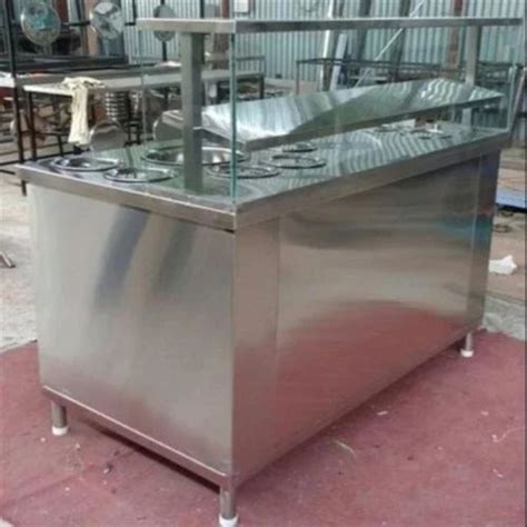 Stainless Steel Square Bain Marie Counter For Catering At 25000