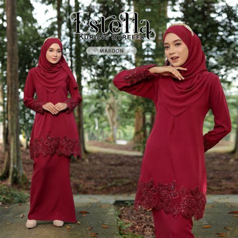 Fesyen Baju Kain Lace Terkini 28 Fesyen Design Baju Kurung Moden Lace