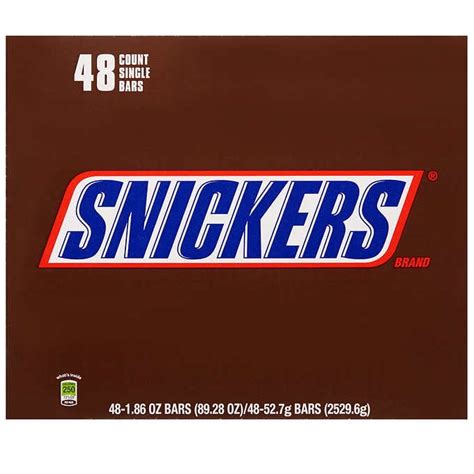 Snickers Candy Bars 1 86 Oz 48 Ct