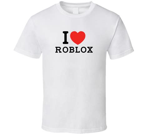 I Heart Roblox Shirt Template