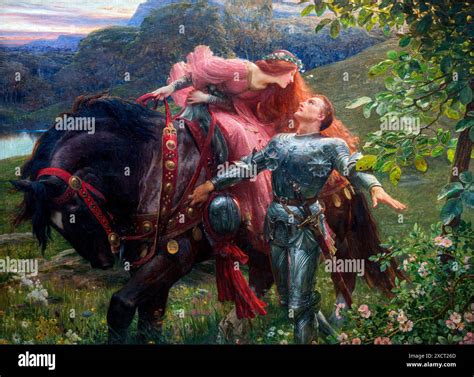 La Belle Dame Sans Merci By The English Artist Frank Dicksee 1853 1928 Oil On Canvas 1901