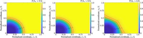 Temporal Snapshots Of The Saturation S Exceedance Probability Map