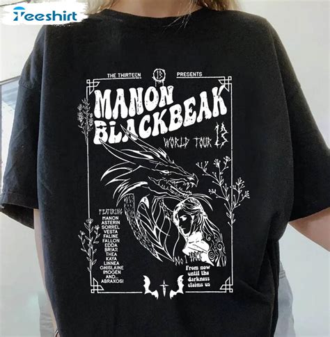 Manon Blackbeak Vintage Shirt Acotar Crescent City Long Sleeve Hoodie