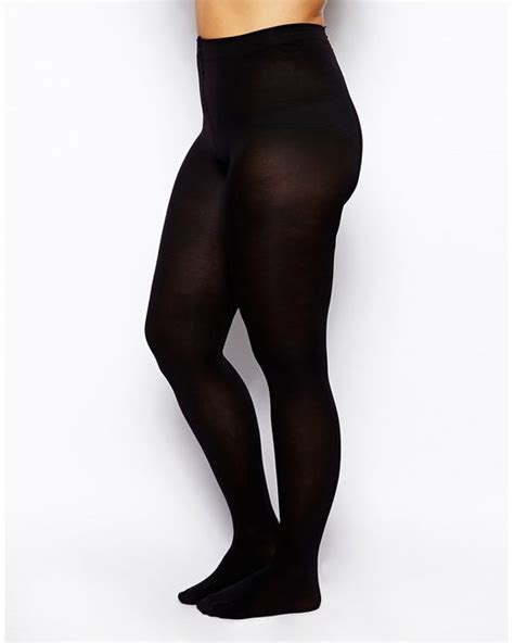 Asos Curve 200 Denier Tights In Black Lyst