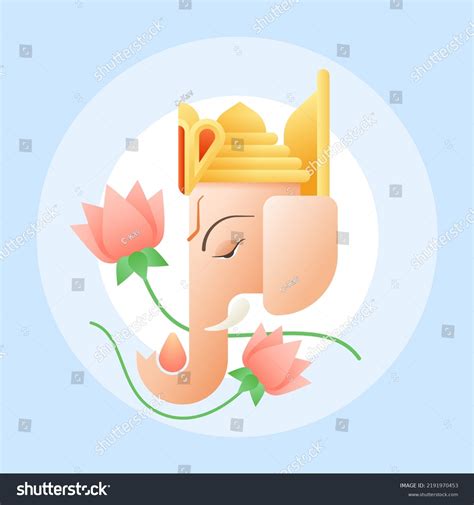 Ganesh Chaturthi Ganesha Vector Art Work Stock Vector Royalty Free