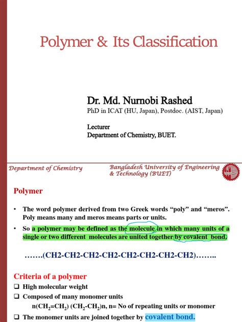 Polymer - Classifications | PDF | Polymers | Copolymer