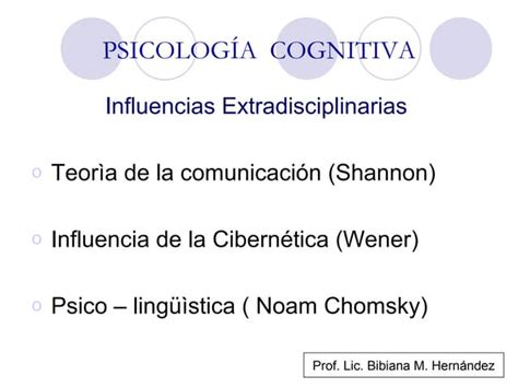 Psicología Cognitiva O Ciencia Congnitiva