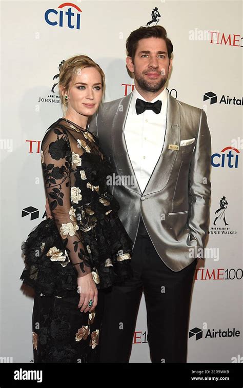 Emily Blunt And Husband John Krasinski Attends The Time 100 2018 Gala On April 24 2018 At The