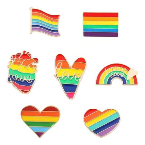 Pin Metálico Love Is Love Pride Arcoíris Lgbt Gay Bandera MercadoLibre