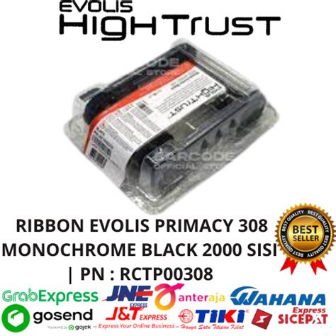 Jual RIBBON EVOLIS PRIMACY 308 MONOCHROME BLACK 2000 SISI PN