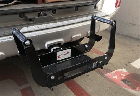 Foldable Winch Cradle Mounting Bracket Plate Fit 2 Hitch 4WD Truck