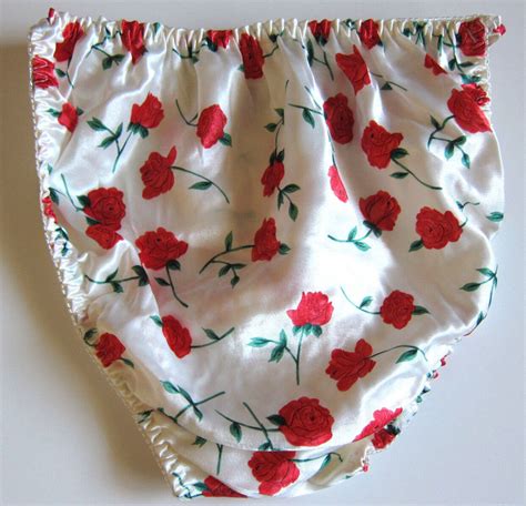 New Vtg Polyester Satin String Bikini Floral Lace Panties Sz S M L Ebay