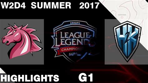 UOL Vs H2K Game 1 HIGHLIGHTS EU LCS SUMMER 2017 Unicorns Of