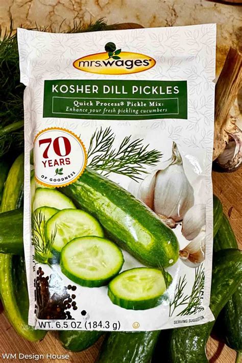 Mrs Wages Homemade Kosher Dill Pickles Recipe