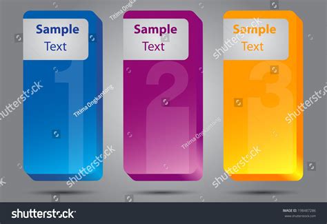 Gradient Text Box Template Vector De Stock Libre De Regalías 198487286 Shutterstock