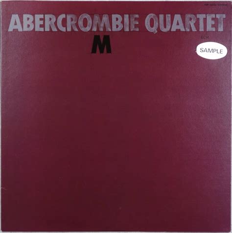 John Abercrombie Quartetm Jpn Lp Promo Richard Beirach George Mraz