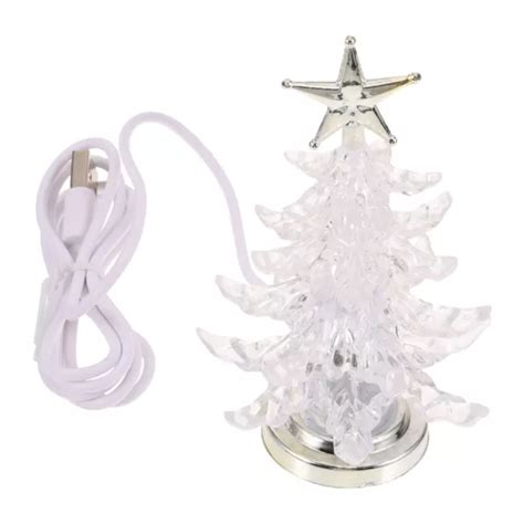 Count Usb Christmas Tree For Desk Baby Night Light Chic Appearance