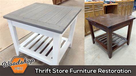 Thrift Store Furniture Restoration - Woodshop Mike