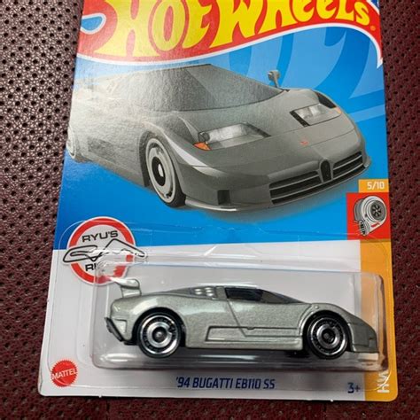 Mattel Toys New Hot Wheels Exotics 94 Bugatti Eb1 Ss Silver Poshmark