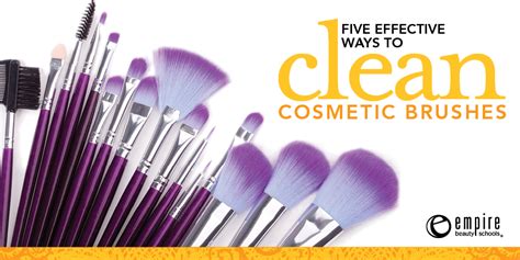 5 Effective Ways to Clean Cosmetic Brushes - Empire Beauty School