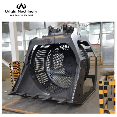 Excavator Rotary Screen Bucket Skeleton Screening Bucket For Sand