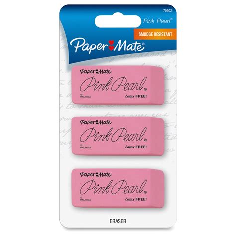 Pink Pearl Eraser (3pk) - Ready-Set-Start