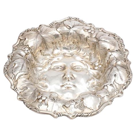 Whiting Sterling Silver Centerpiece Fruit Bowl In Art Nouveau Style For Sale At 1stdibs