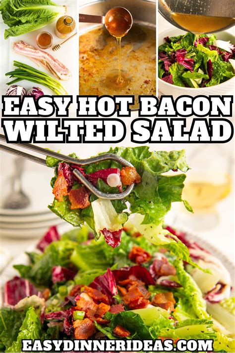 Wilted Lettuce Salad With Hot Bacon Dressing | Easy Dinner Ideas