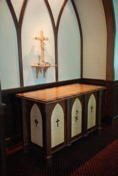 Church Altar and Cross Shaker Furniture, Custom Furniture, Altar Design ...