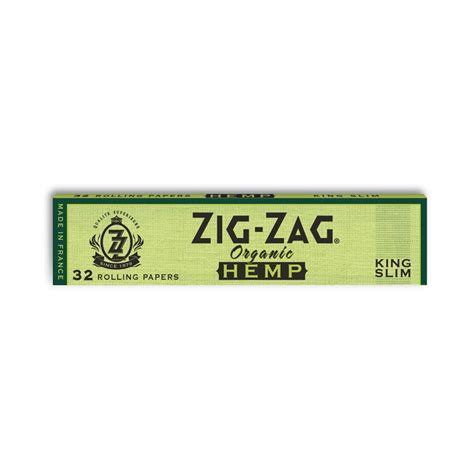 Zig Zag Organic Hemp Rolling Papers King Size Slim — Head Candy Smoke