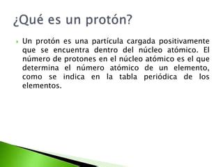 Descubrimiento Del Prot N Y Neutr N Gaby Ppt