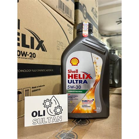 Jual Shell Helix Ultra 5w 30 1l Barcode Hijau Original Oli Shell