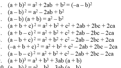 Algebraic Identities Expression YouTube